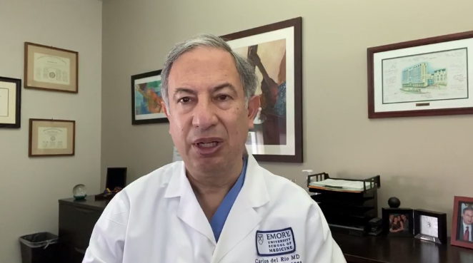 Who inspires IDSA member, Carlos del Rio, M.D., FIDSA?